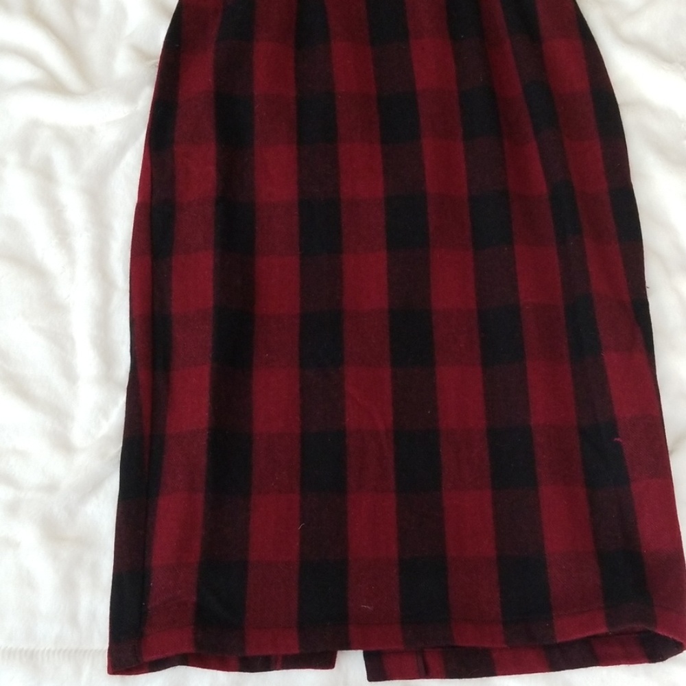 BLACK FRIDAY SALE Tatyana plaid overalls dress - Picture 3 of 8